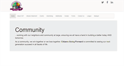 Desktop Screenshot of citizensgoingforward.com
