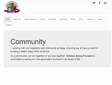 Tablet Screenshot of citizensgoingforward.com